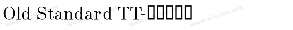Old Standard TT字体转换
